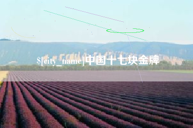 铁岭中国十七块金牌