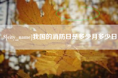 铁岭我国的消防日是多少月多少日