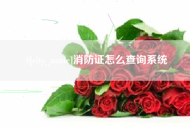 铁岭消防证怎么查询系统