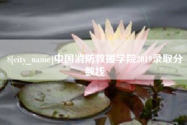 铁岭中国消防救援学院2019录取分数线