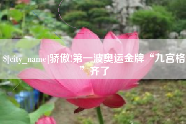 铁岭骄傲!第一波奥运金牌“九宫格”齐了