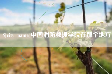 铁岭中国消防救援学院在那个地方