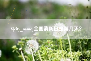 铁岭全国消防日是第几天？