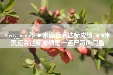 铁岭5000米奥运会达标成绩-5000米奥运会达标成绩是一道严苛的门槛