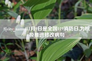 铁岭11月9日是全国119消防日,为积极推进修改病句
