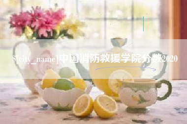 铁岭中国消防救援学院分数2020