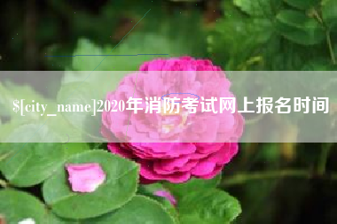铁岭2020年消防考试网上报名时间