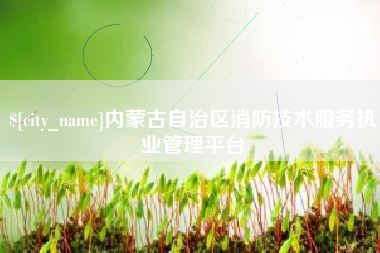 铁岭内蒙古自治区消防技术服务执业管理平台