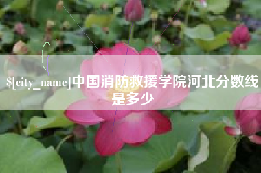 铁岭中国消防救援学院河北分数线是多少