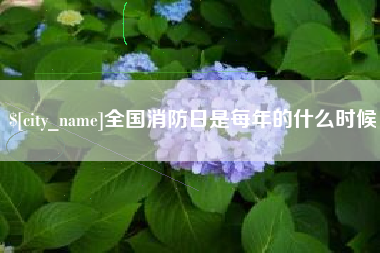 铁岭全国消防日是每年的什么时候