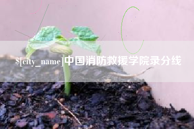 铁岭中国消防救援学院录分线