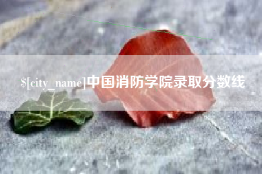 铁岭中国消防学院录取分数线