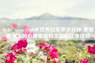 铁岭5000米世界冠军多少分钟-更需要强大的心理素质和丰富的比赛经验