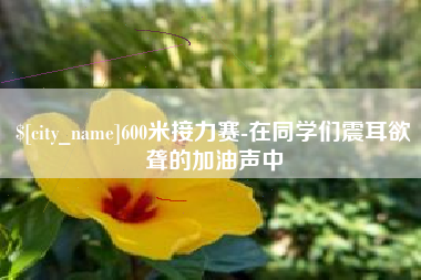 铁岭600米接力赛-在同学们震耳欲聋的加油声中