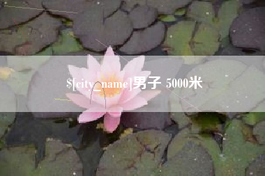 铁岭男子 5000米