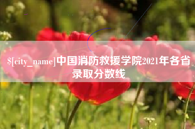铁岭中国消防救援学院2021年各省录取分数线