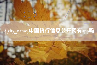 铁岭中国执行信息公开网有app吗