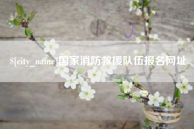 铁岭国家消防救援队伍报名网址