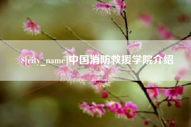铁岭中国消防救援学院介绍