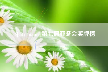 铁岭第七届亚冬会奖牌榜