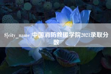 铁岭中国消防救援学院2021录取分数