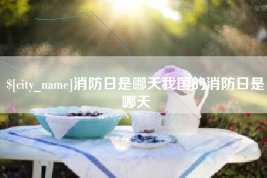 铁岭消防日是哪天我国的消防日是哪天