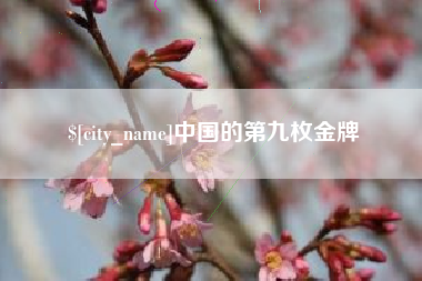 铁岭中国的第九枚金牌