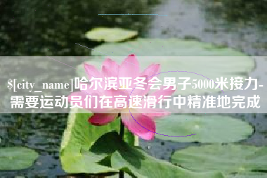 铁岭哈尔滨亚冬会男子5000米接力-需要运动员们在高速滑行中精准地完成