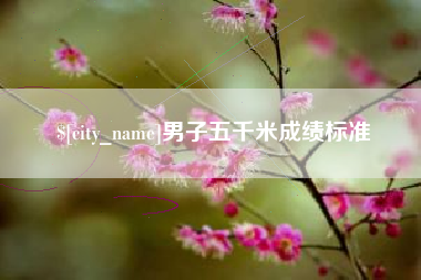 铁岭男子五千米成绩标准
