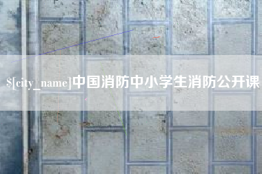 铁岭中国消防中小学生消防公开课