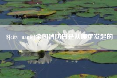 铁岭全国消防日是从哪年发起的