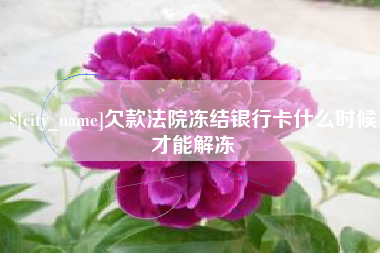 铁岭欠款法院冻结银行卡什么时候才能解冻
