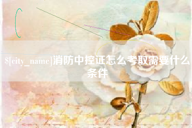 铁岭消防中控证怎么考取需要什么条件