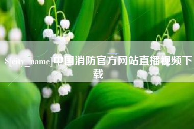 铁岭中国消防官方网站直播视频下载