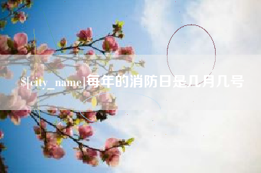 铁岭每年的消防日是几月几号