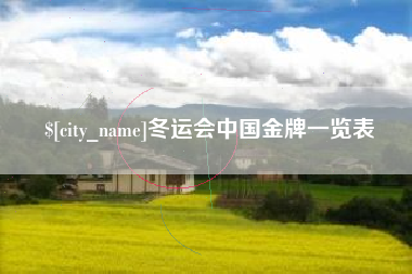 铁岭冬运会中国金牌一览表