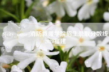 铁岭消防救援学院招生录取分数线2020福建