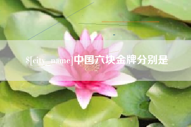铁岭中国六块金牌分别是