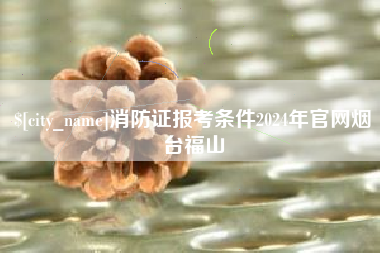 铁岭消防证报考条件2024年官网烟台福山